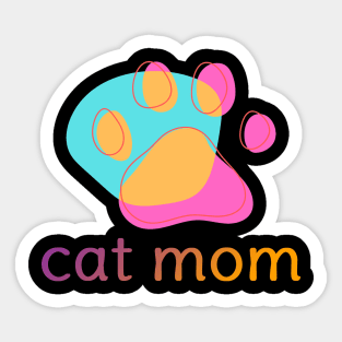 cat mom Sticker